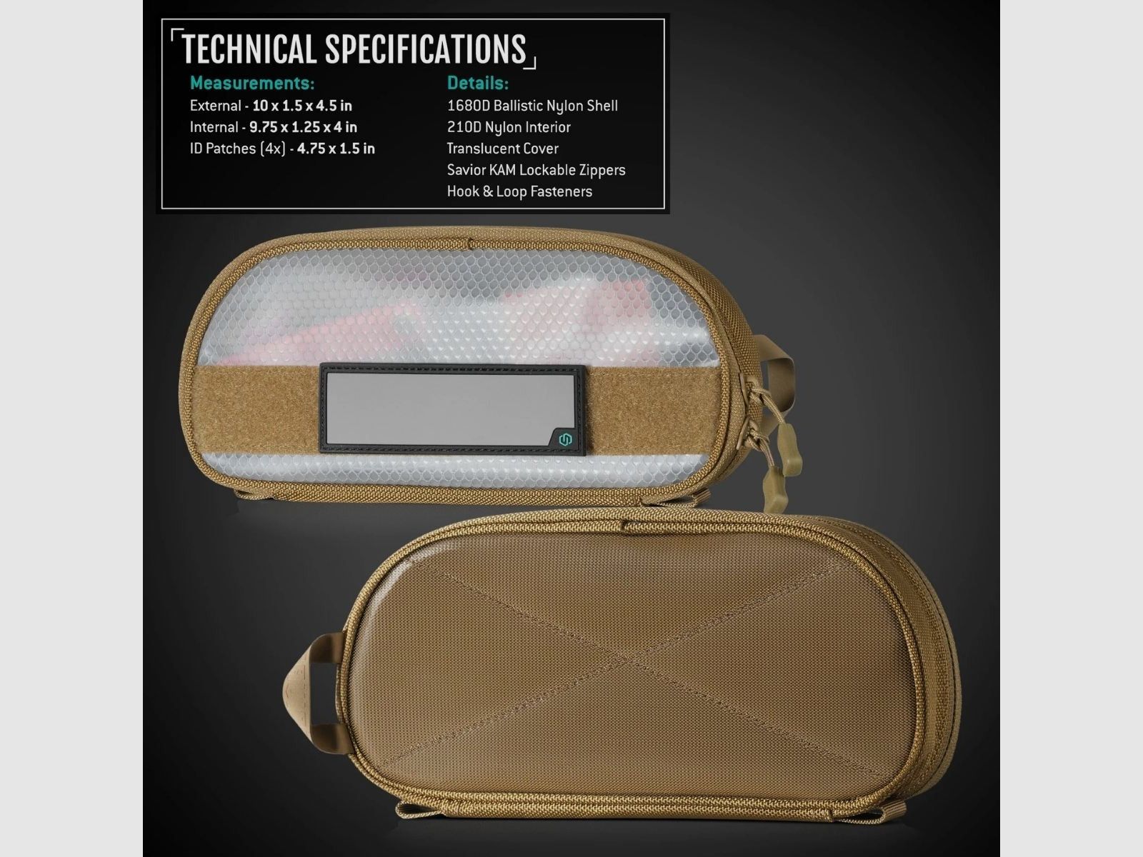 Savior - Pouch Core 10x5 2-pack - Zwart - SP-PCORE10X5-2P-BK, afbeelding 5 van 5