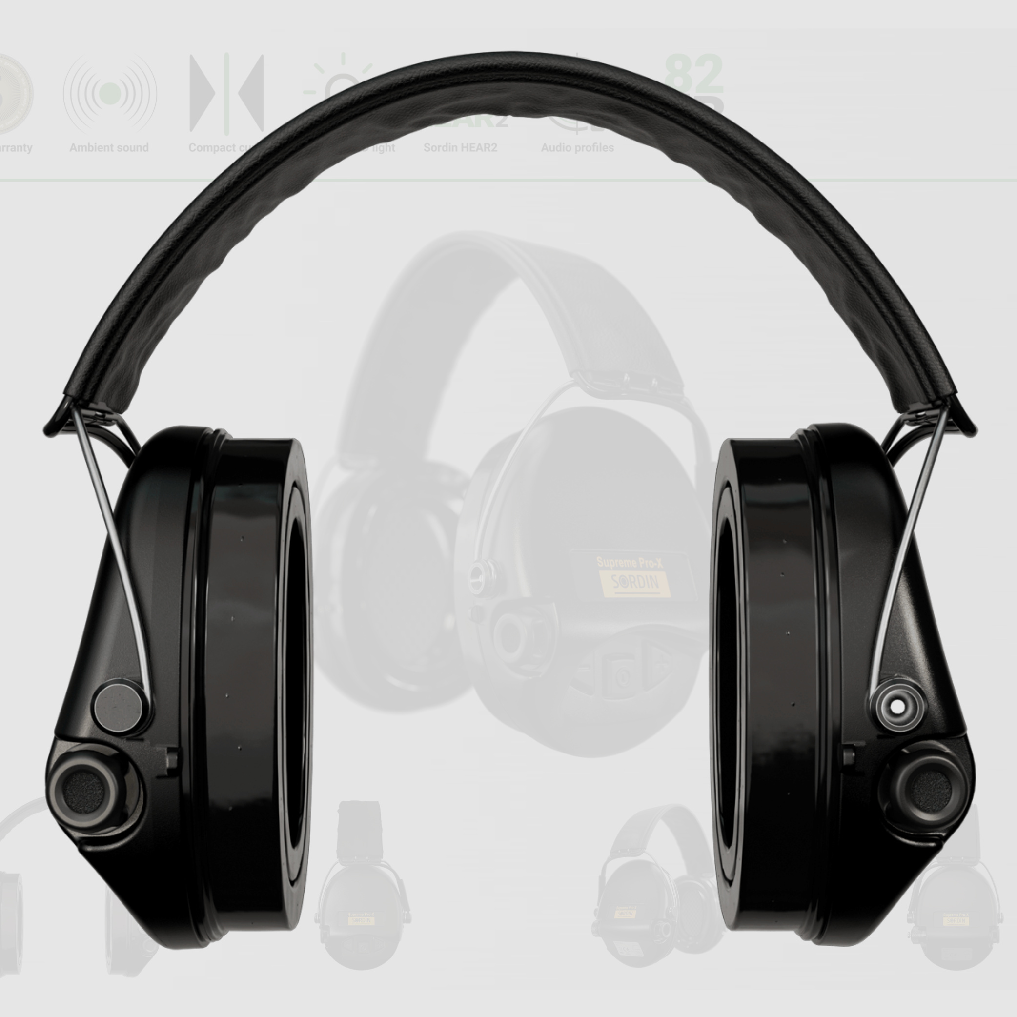 Sordin 75302-X-13-S Elektronischer Gehörschutz Supreme Schwarz Pro X LED Headband