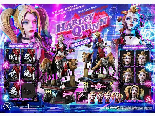 Batman Ultimate Premium Masterline Series Statue Cyberpunk Harley Quinn Deluxe Version 60 cm | 43033