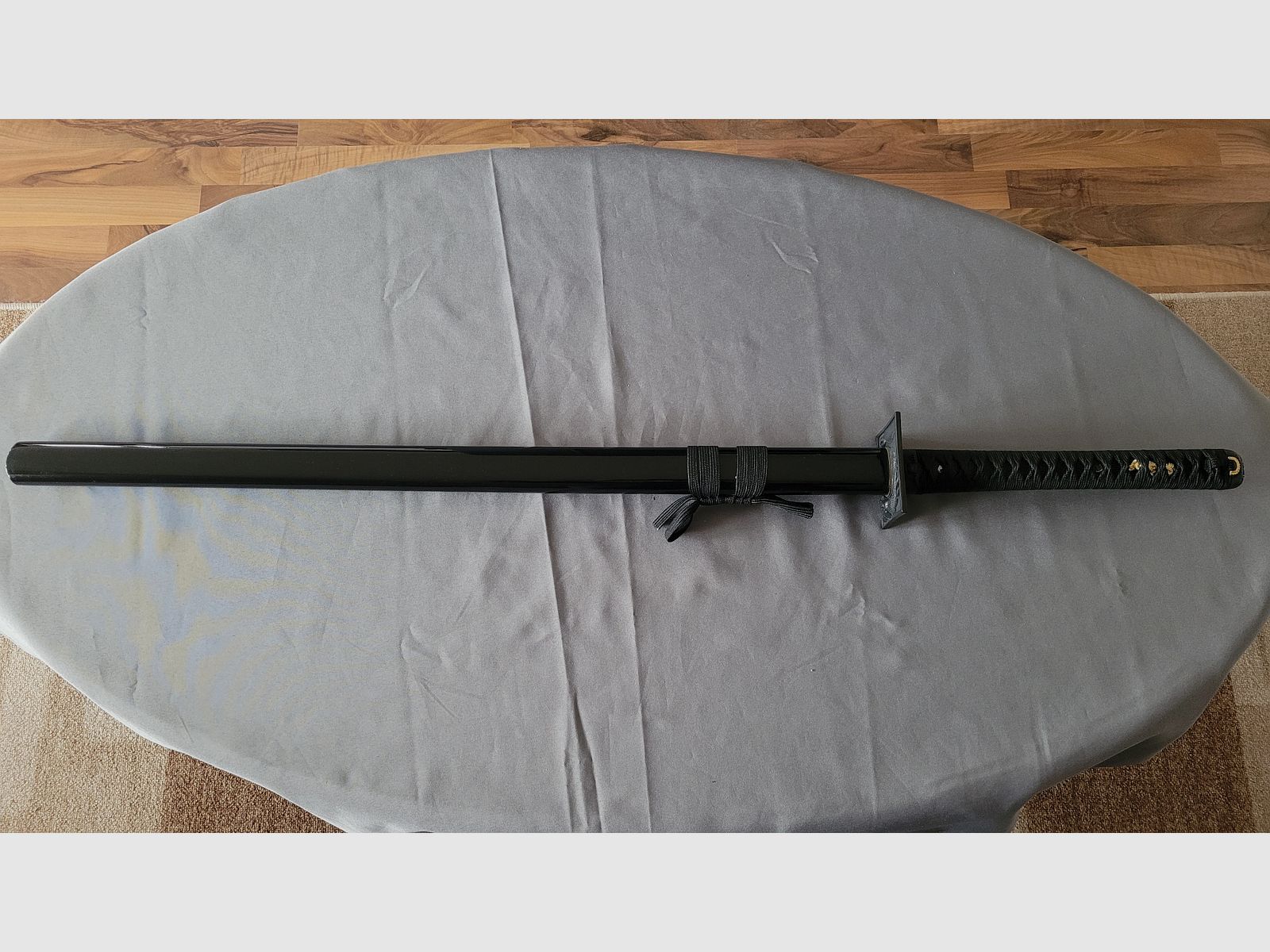 Ninjato Katana sword black red damask like new