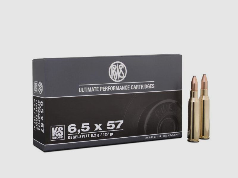Hulsmunitie RWS KS-projectiel 6,5x57 8,2g,127gr. !!!