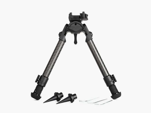 Bipode de carbono ajustable 8-11"
