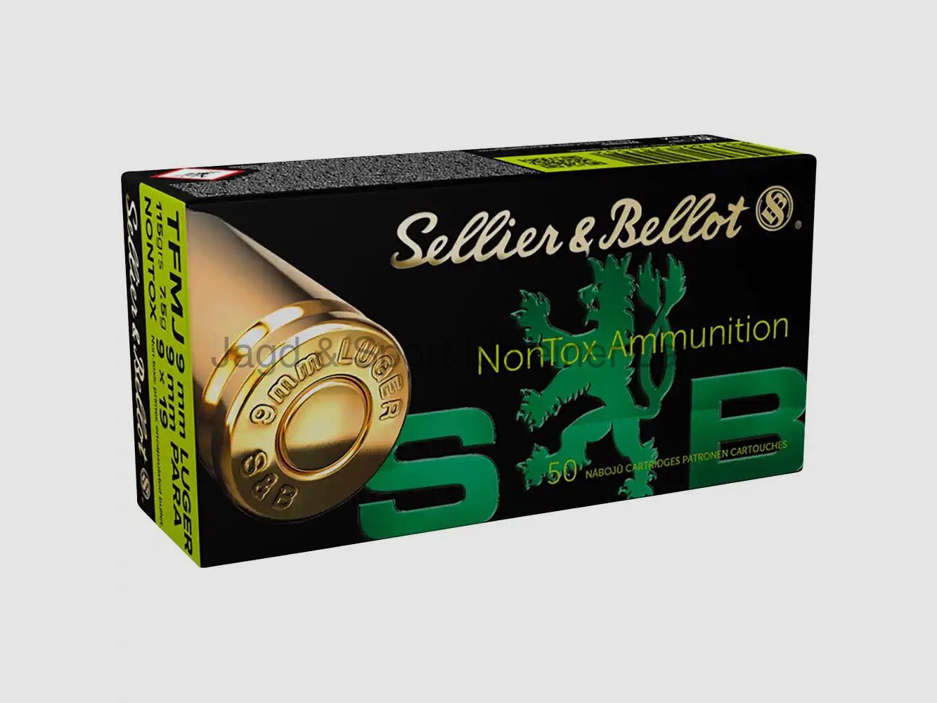 Sellier & Bellot NONTOX, TFMJ, 124grs