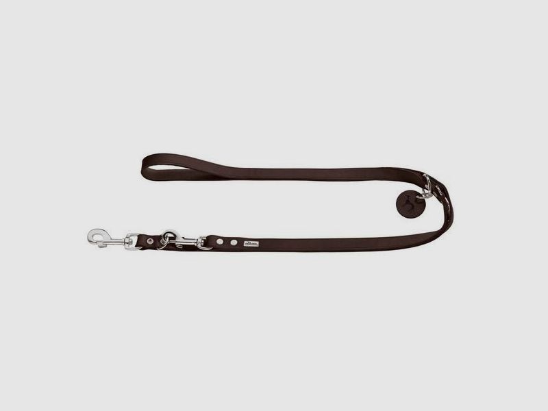 Hunter adjustable dog leash leather