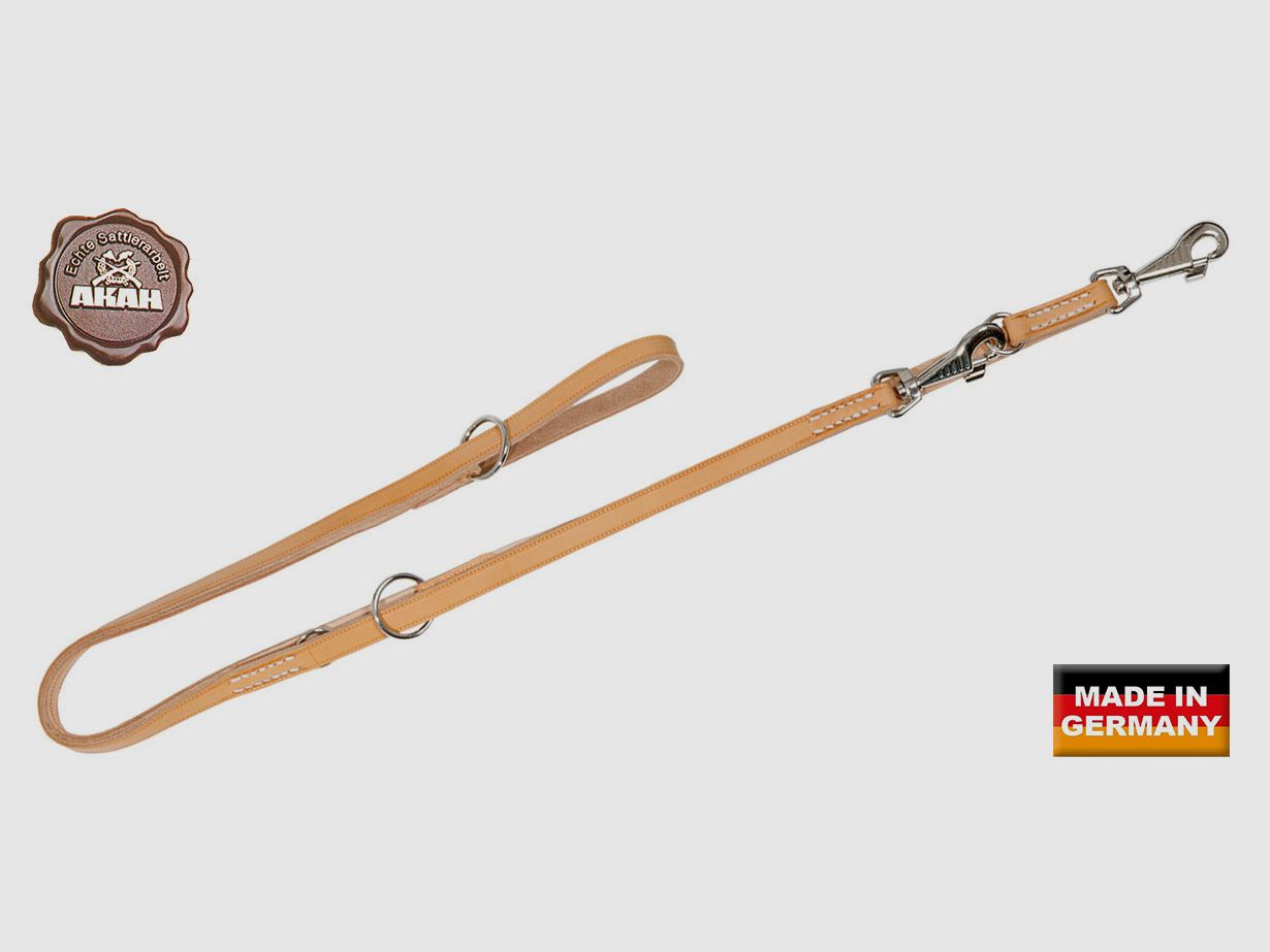 AKAH police leash made of calf leather