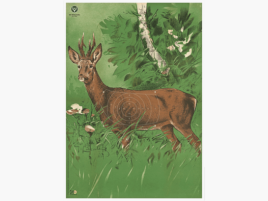 DJV-Wildscheibe Nr. 1 (Rehbock, 100m)