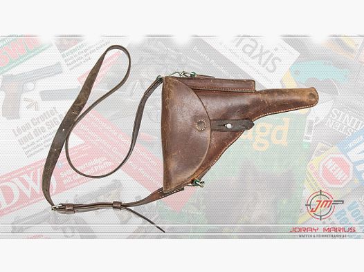 Parabellum 29 Lederholster mit Trageriemen