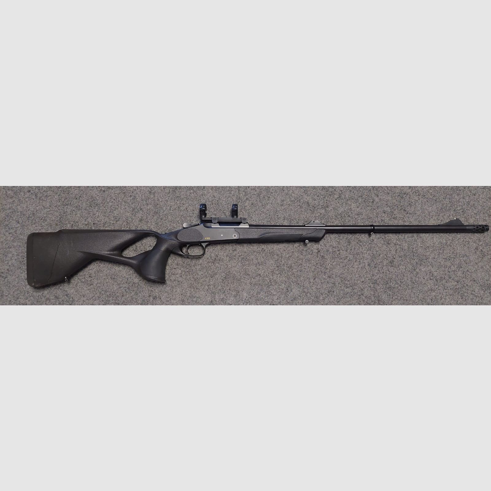 A 164 BREECH LOADING K95 ULTIMATE CAL 7 REM MAG WITH MUZZLE BRAKE AND ORIGINAL RING MOUNT, image 1 of 6