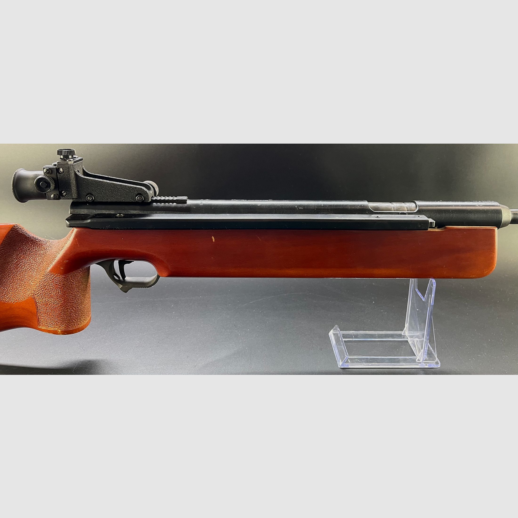 Haenel Mod. 312 Seitenspanner Luftgewehr 4,5mm Diabolo mit Diopter und neuer Dichtung und Kolbenfede