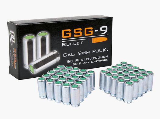 GSG-9 9mm P.A.K., caliber || blank cartridges