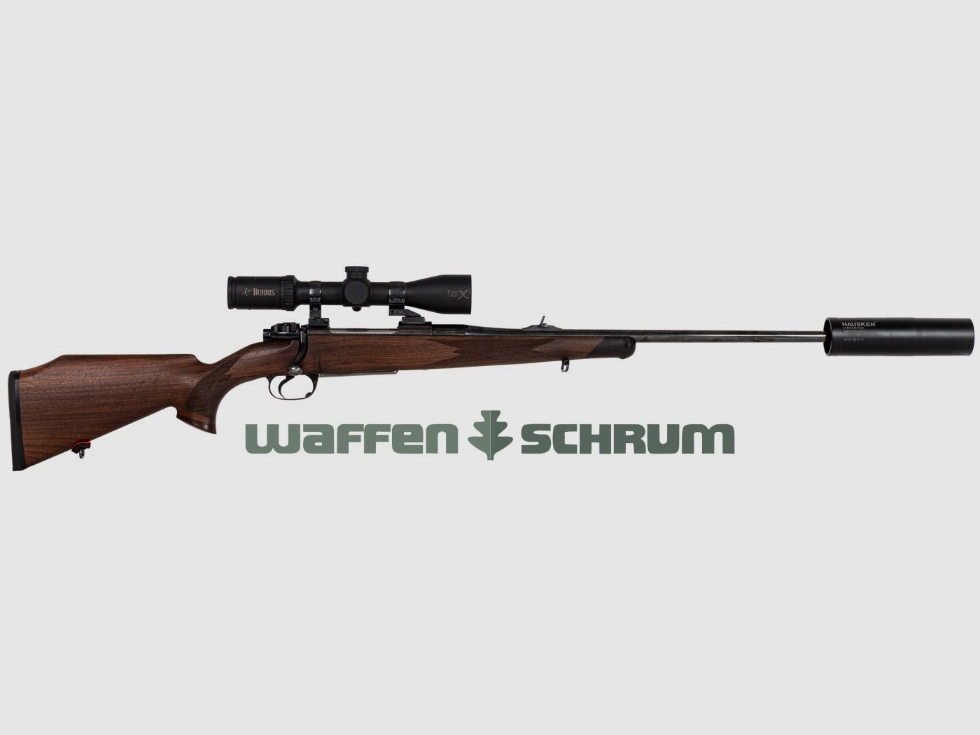 Heym LUX .30-06Spring, ZF Burris Four X 1.5-6x42 Abs.4LP, zwendelmontage, 2e magazijn LL: 60cm, Gew.14x1, SD Hausken JD184XTRM MK II