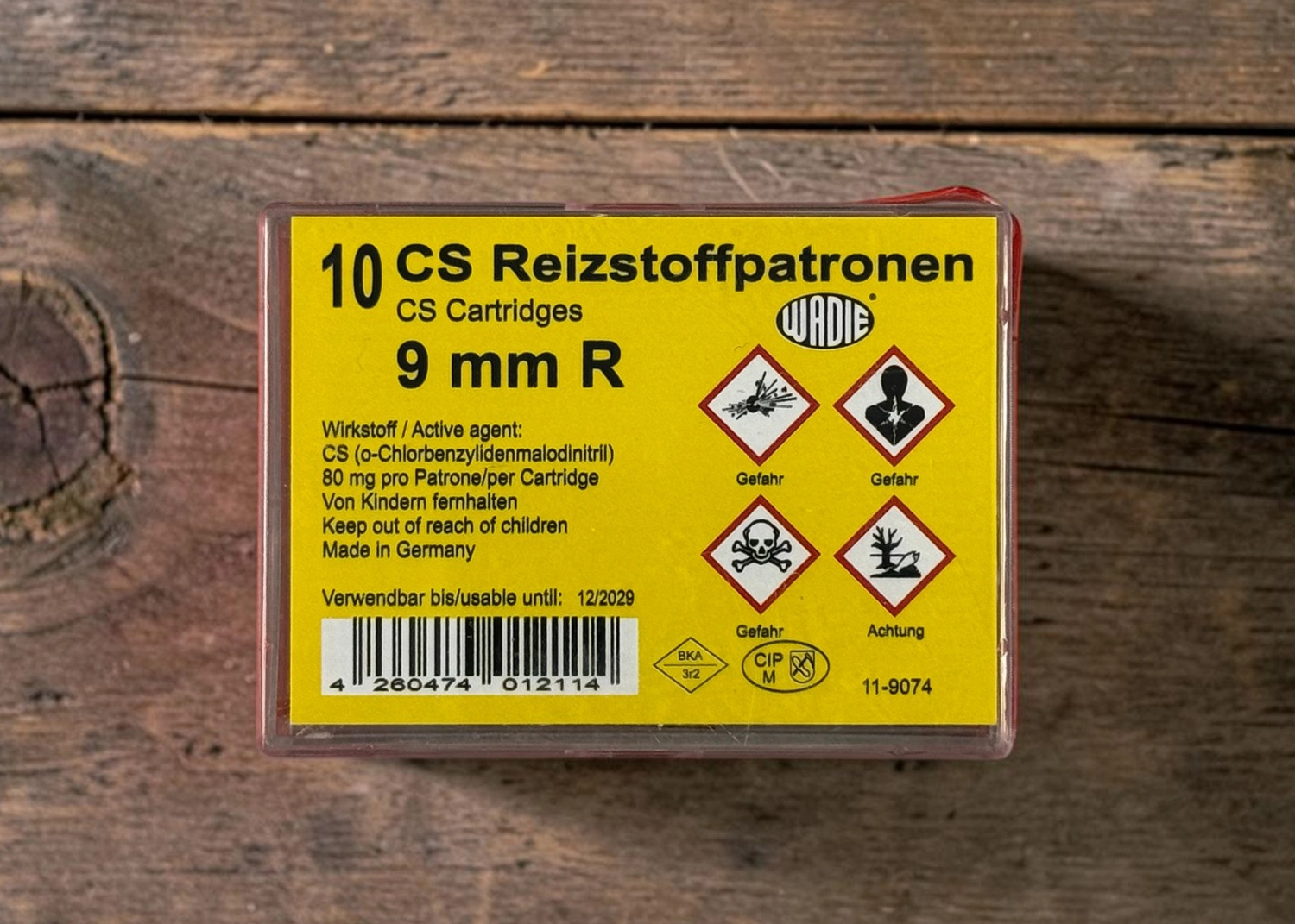 Wadie CS Reizstoffpatronen Kal. 9 mm R