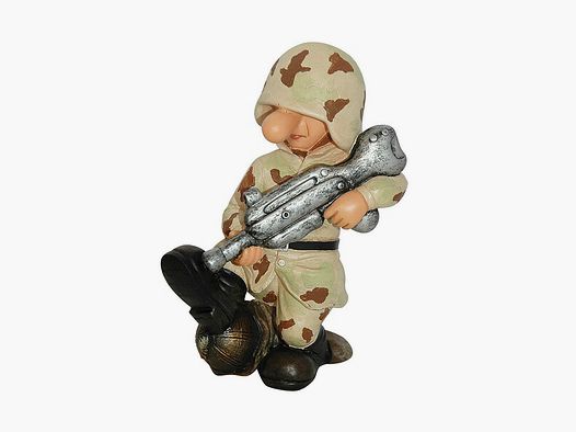Deko - Soldat SD3 US-Desert-Camo mit MG