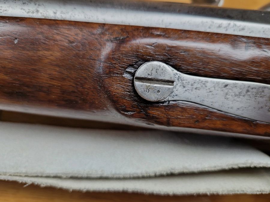 Sehr schönes Gewehr 1777 modifiziert AN IX – Kaiserliche Manufaktur von St Étienne – 1813 – homogen – Gewehrriemen und Bajonett – Seltenheitszustand, Bild 31 von 45