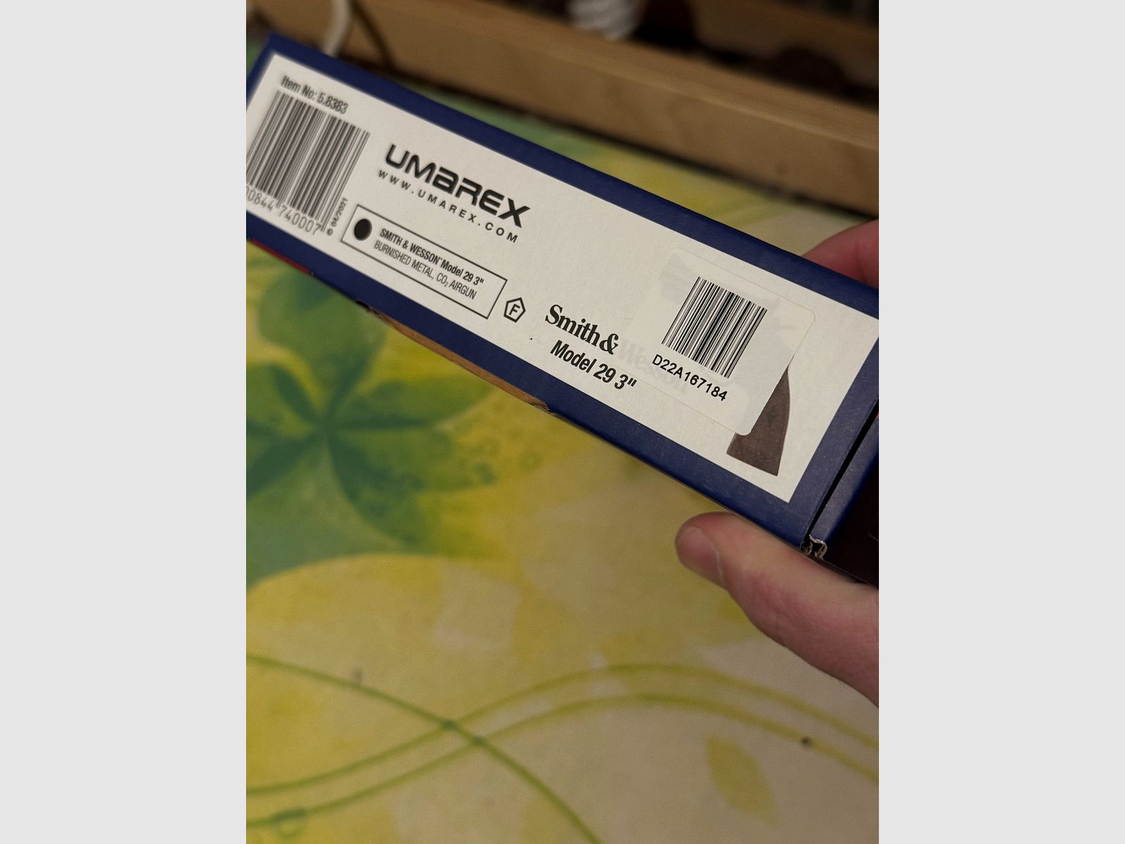 Smith & Wesson co2 4,5mm Model 29 3” Revolver 