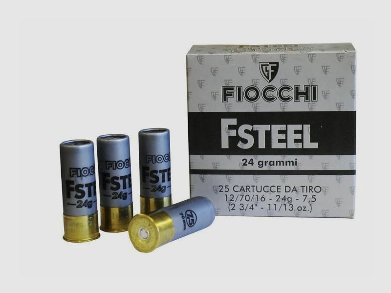 Fiocchi F Steel Schrot 1000 Schuss Trap Stahl Steel Sport Training