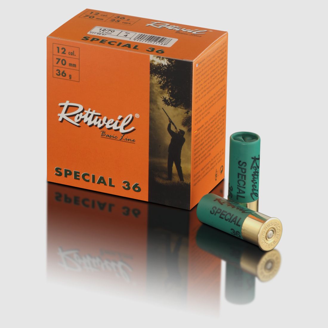 Rottweil 2316867 Special 36 3,2mm 12/70 36g 25 Stück Flintenpatronen