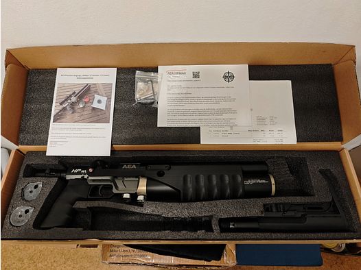 AEA HPMAX 9mm mk1 mit Pumpaction-Kit und Kompressor 
