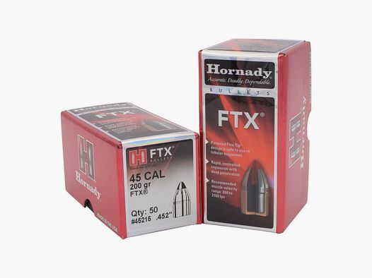 Hornady BULLETS .45/.452 200GR FTX (460 S&W MAG) – 50 pcs.