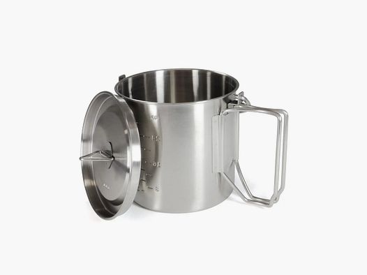 Origin Outdoors Origin Outdoors Edelstahl Camping Topf 2 in 1 - 1,0 L
