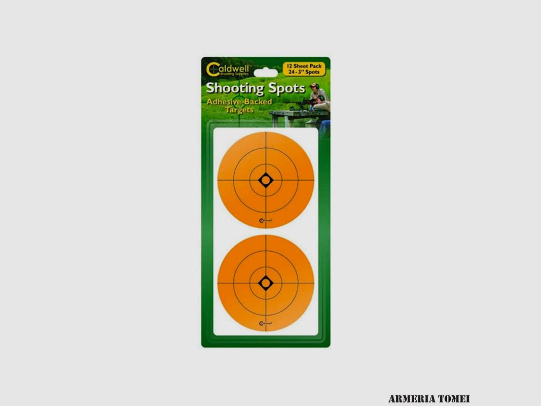 CALDWELL – ZIELSCHILD 3" ORANGE VERPACKUNG 12 STÜCK