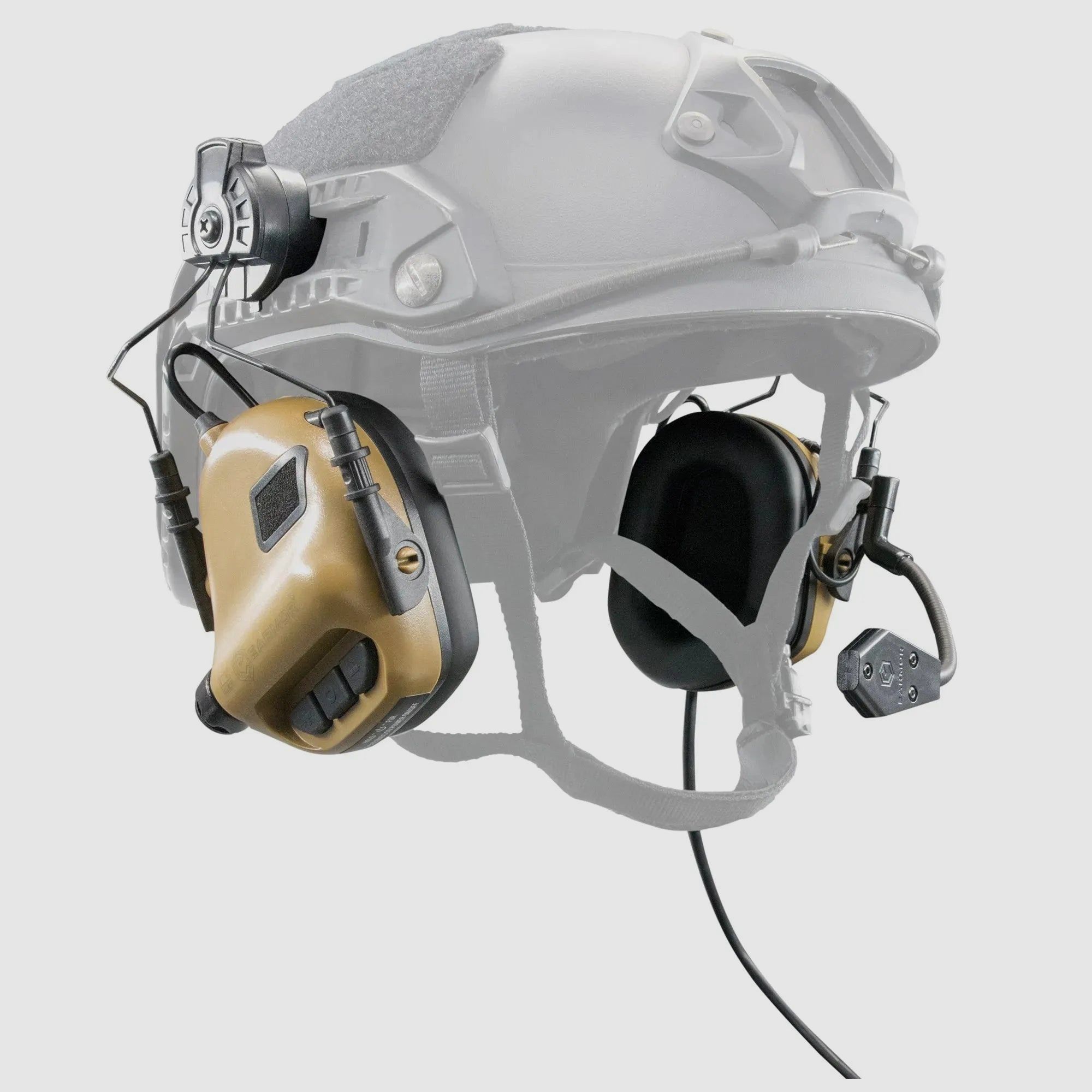 EARMOR Earmor Aktivgehörschutz M32 für FAST Helme NRR22 coyote braun