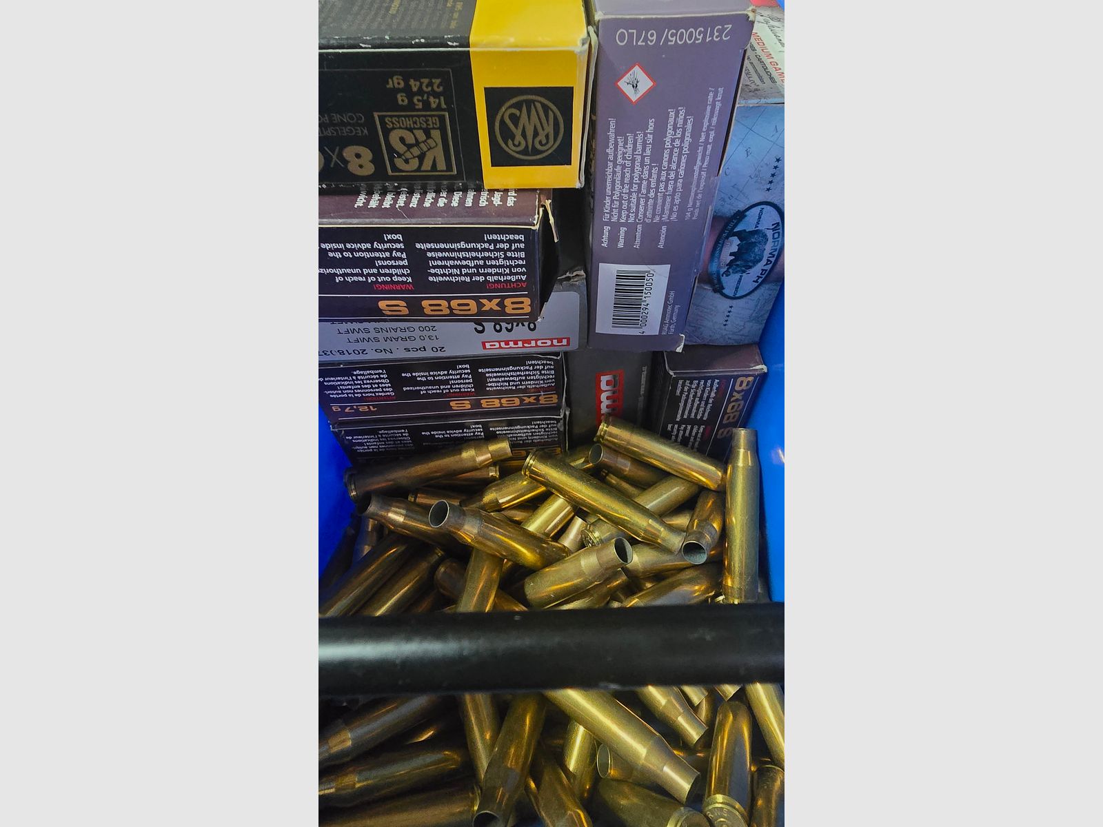 8x68 S Hülsen Norma und RWS