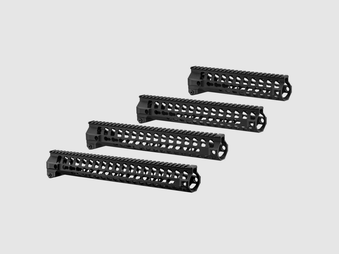 Keymod Handguard SHS 556 Style 13 1/4 Schwarz - Leicht und Widerstandsfähig - Schnelle Montage - Verbesserte Kontrolle und Präzision, Bild 1 von 2
