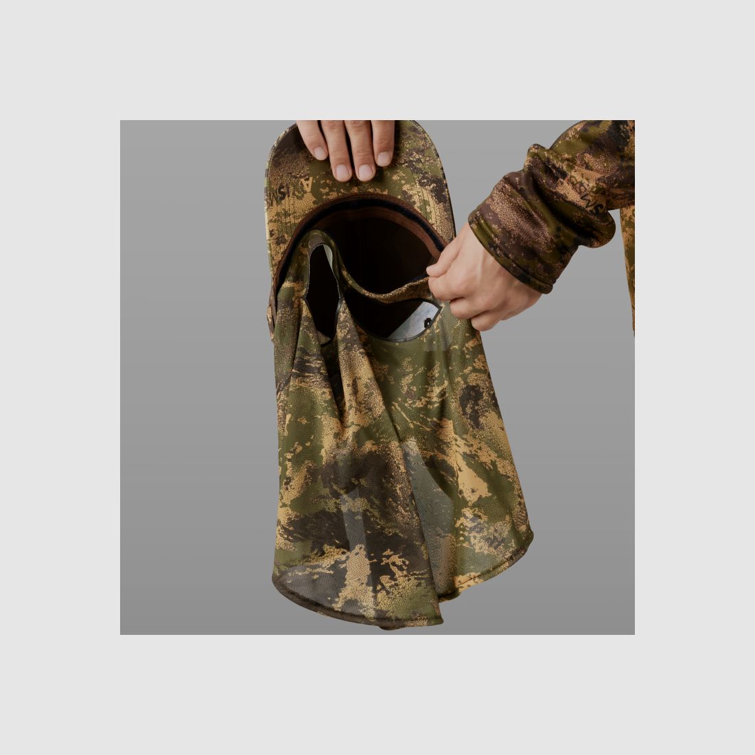 Härkila Kappe Deer Stalker Camo mit Tarnnetz