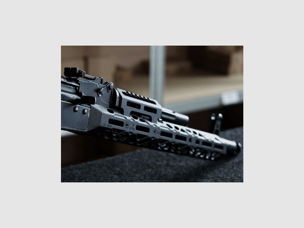 KPYK Langer AK M-LOK Handschutz mit kurzem Gasrohrcover CRC 1U004A Coyote Tan