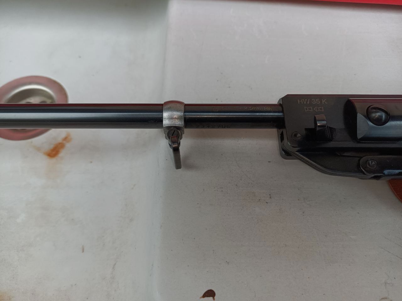 Luftgewehr Weihrauch HW 35 K Schalldämpfer Fernrohr Exportfeder