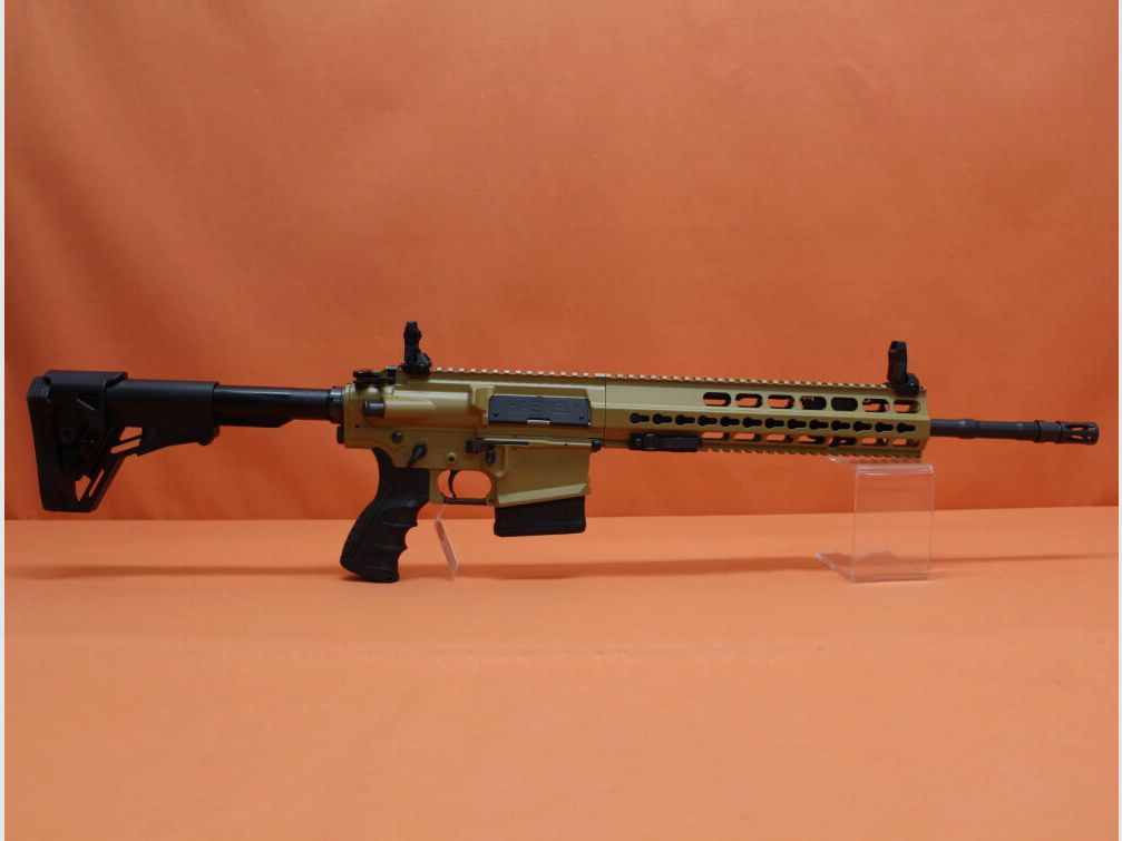 HAENEL Ha.Büchse .308Win HAENEL CR308 16,65" Lauf 2-Positionen Gas-Piston-System SR-25 KeyMod/ Sandfarben