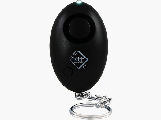 Allarme personale nero – incl. luce LED e cordino