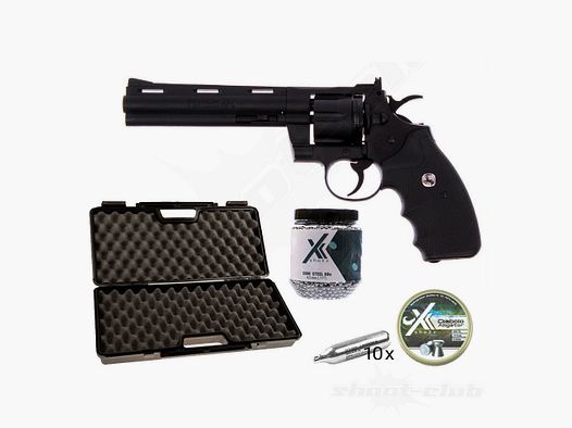 Colt	 Python 6 Zoll Koffer-Set 4,5mm Stahl BB & Diabolo