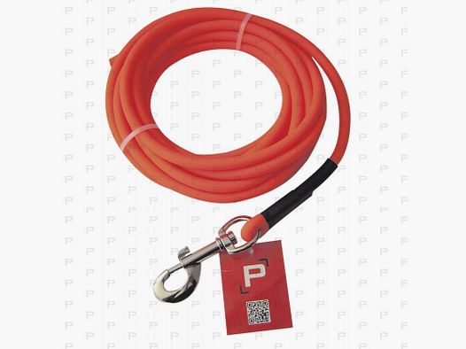 Guinzaglio tubolare in PVC arancione 5-10-15 m