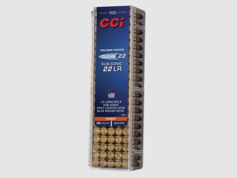 CCI Clean Sub LRN .22 lfB - 2,6g/40grs - 100 Patronen