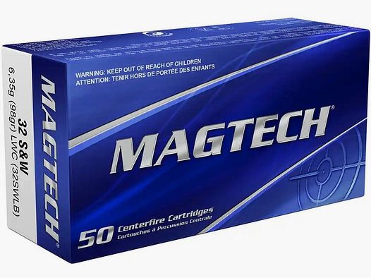.32 S&W long Blei Rundkopf 6,4g/98grs. Magtech