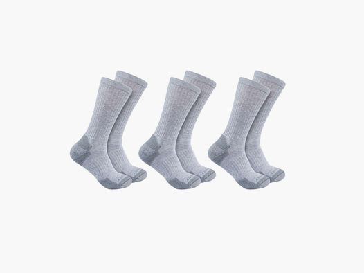 Carhartt Crew Socks 3-Pack Men's Grey XL