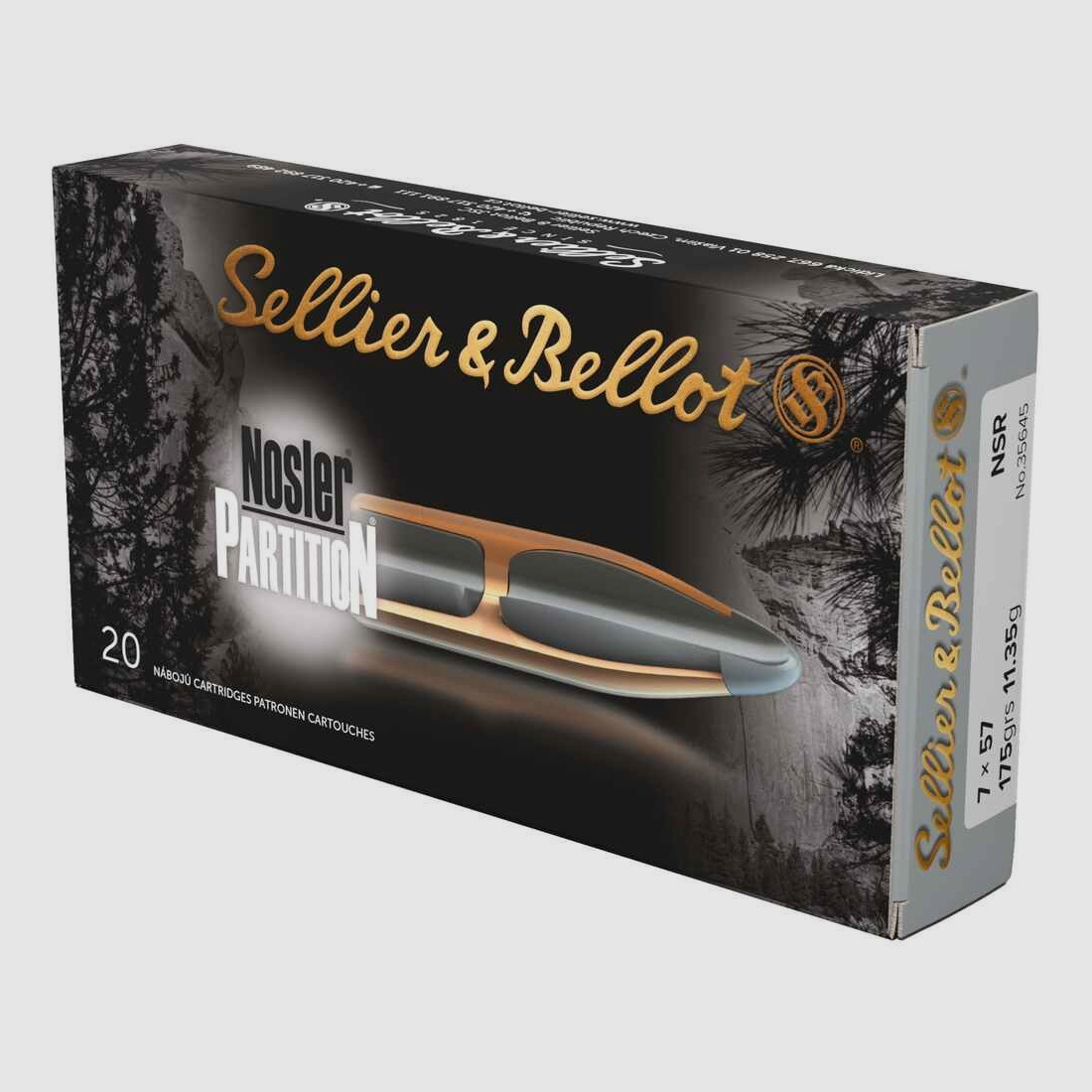 7x57 Nosler Partition 11,3g/175grs. Sellier & Bellot