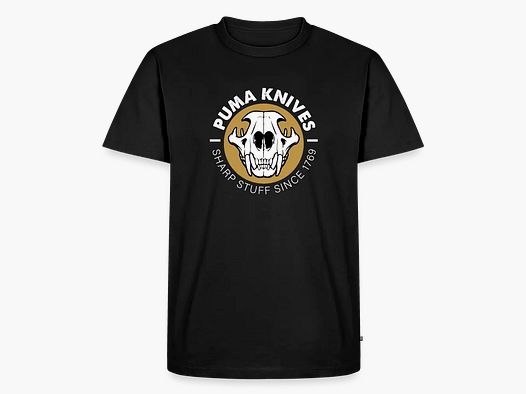 PUMA Men’s Premium T-Shirt "Skull Frontal Sharp Stuff" White
