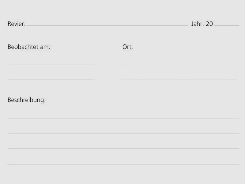 PUMA Rehbock-Gehörn-Skizzenblock