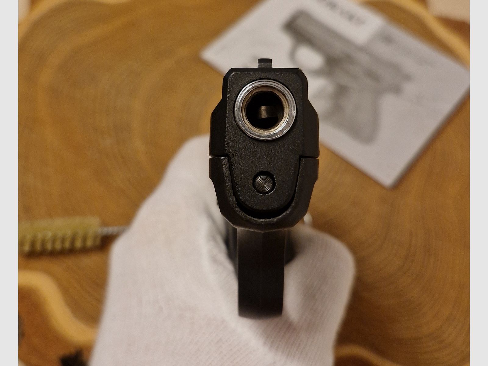 Zoraki 906, alte PTB 946 Schwarz/Chrom Kal. 9mm PAK Pistole Schreckschus komplett OVP