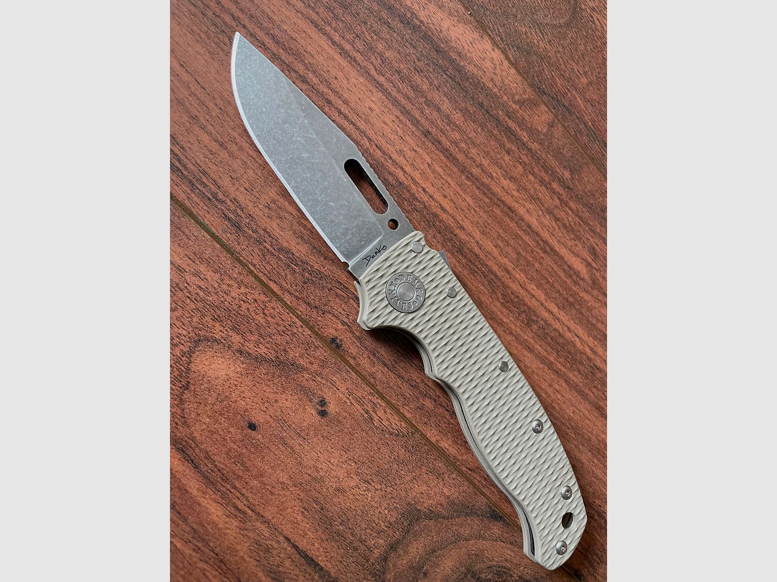 Demko Knives AD20.5 Shark-Lock CPM 3V Clip Point AD205-3V-CTCP Coyote G10