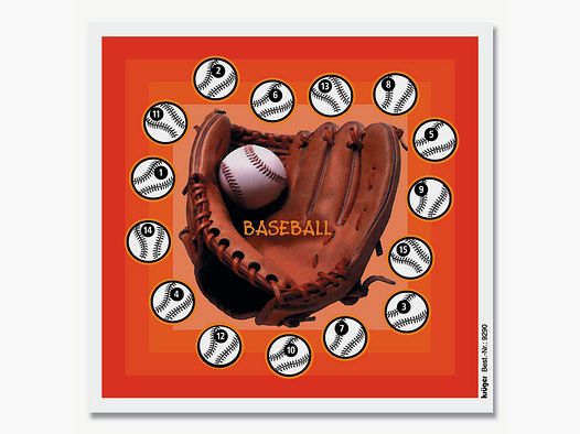 Krüger-Schießscheiben Glücksscheibe Baseball bunt Schießscheiben