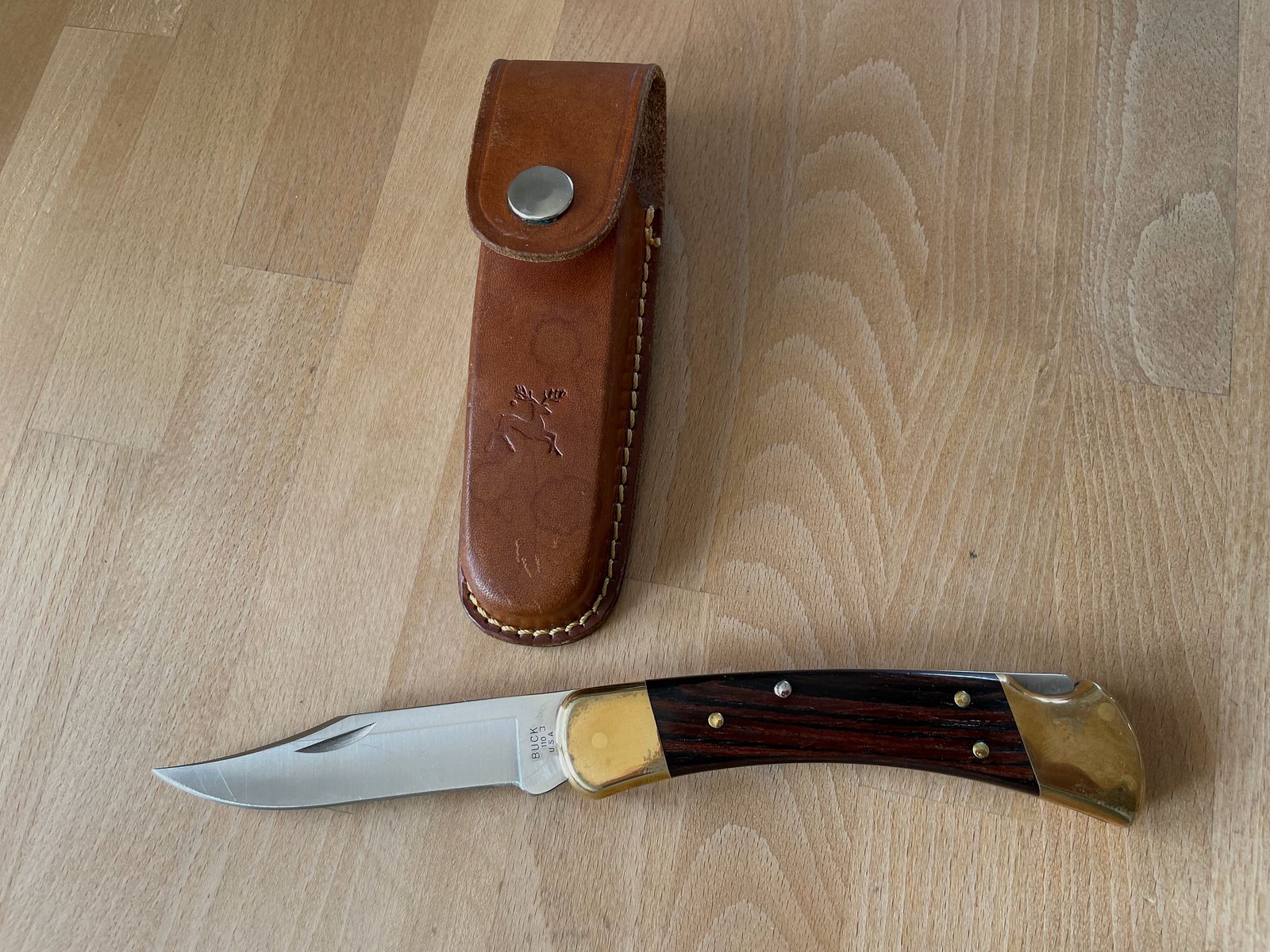 2x Buck 110 Folding Hunter