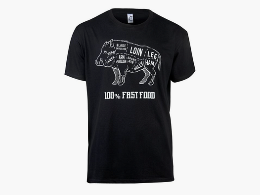 T-Shirt Bergara Cinghiale - Nero - M