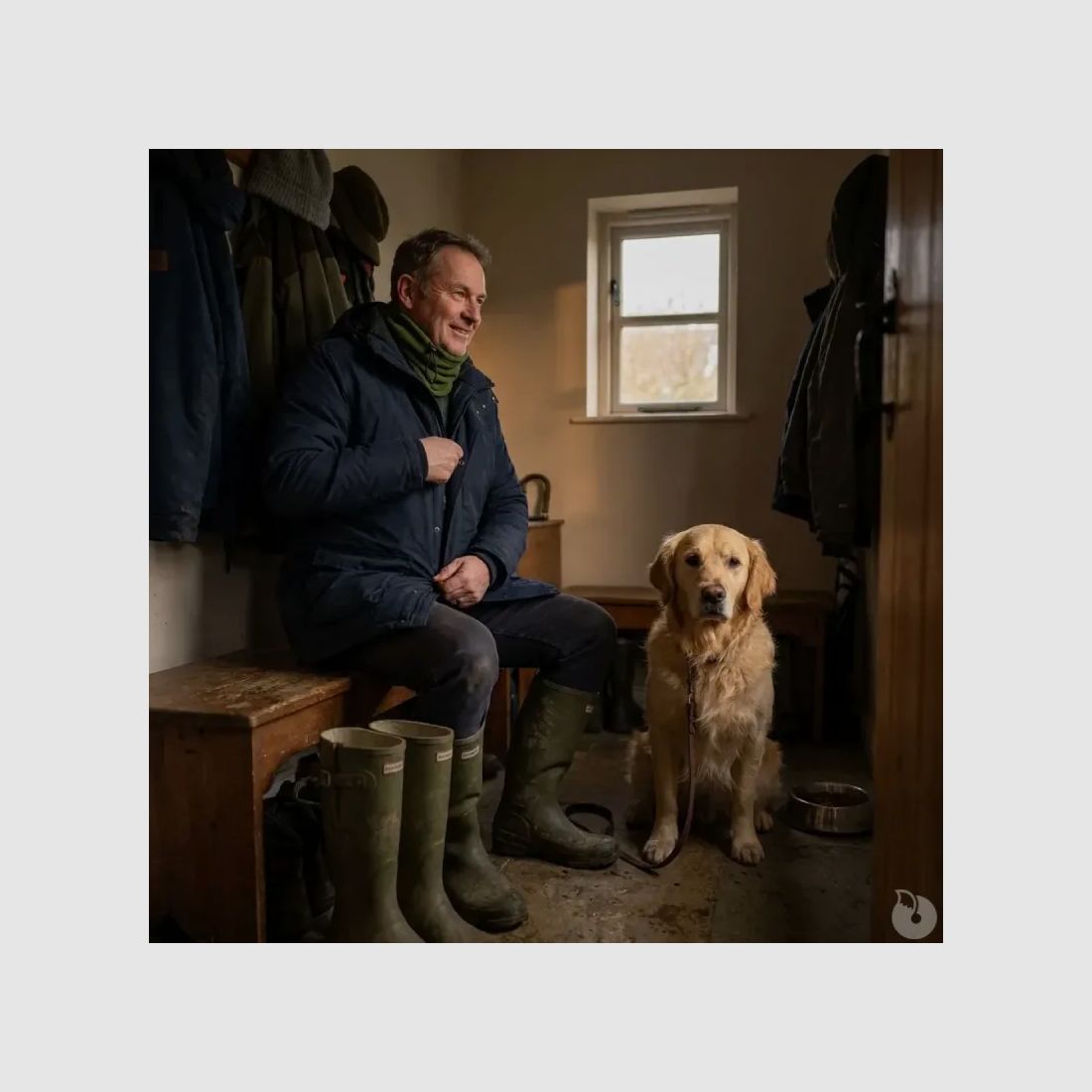 Khaki Polaire Nekwarmer, afbeelding 1 van 3