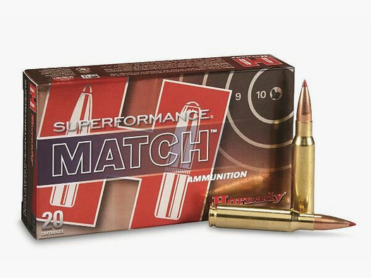 Hornady, Superformance, .308 Winchester, ELD Match, 168 Grain, 20 Präzision	 Hornady Superformance 308Win ELD Match - Präzisonsmunition