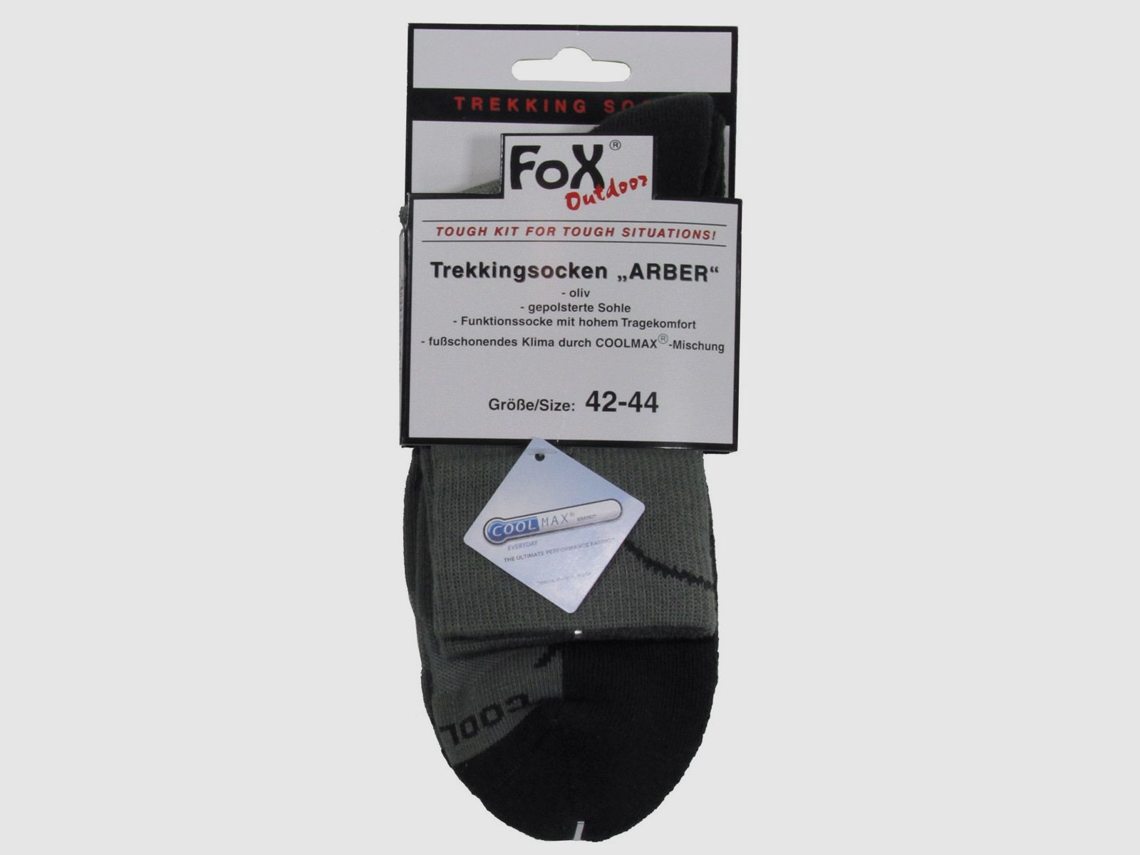 FOX Outdoor Trekkingsocke Arber 39-41 Oliv