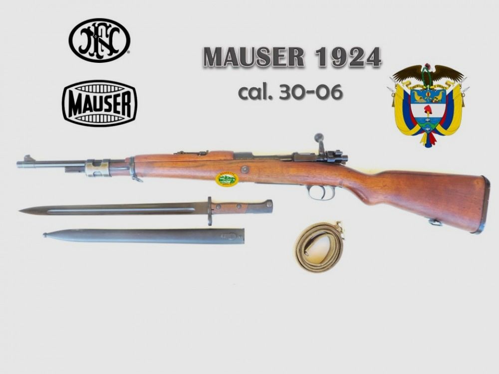 MAUSER FN 1924 Kolumbien gebraucht Kal. 30-06 R.16389, Bild 1 von 2
